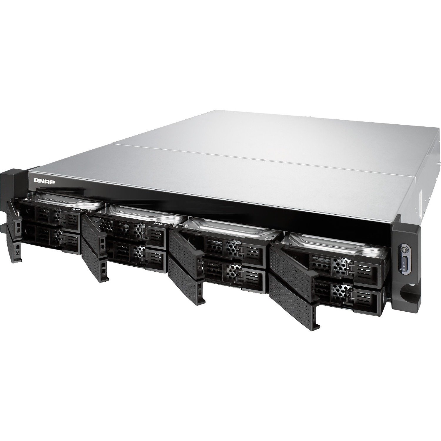 QNAP TS-877XU-RP-3600-8G 8 x Total Bays SAN/NAS Storage System - 5 GB Flash Memory Capacity Ryzen 5 3600 Hexa-core (6 Core) 3.60 GHz - 8 GB RAM - DDR4 SDRAM - 2U Rack-mountable
