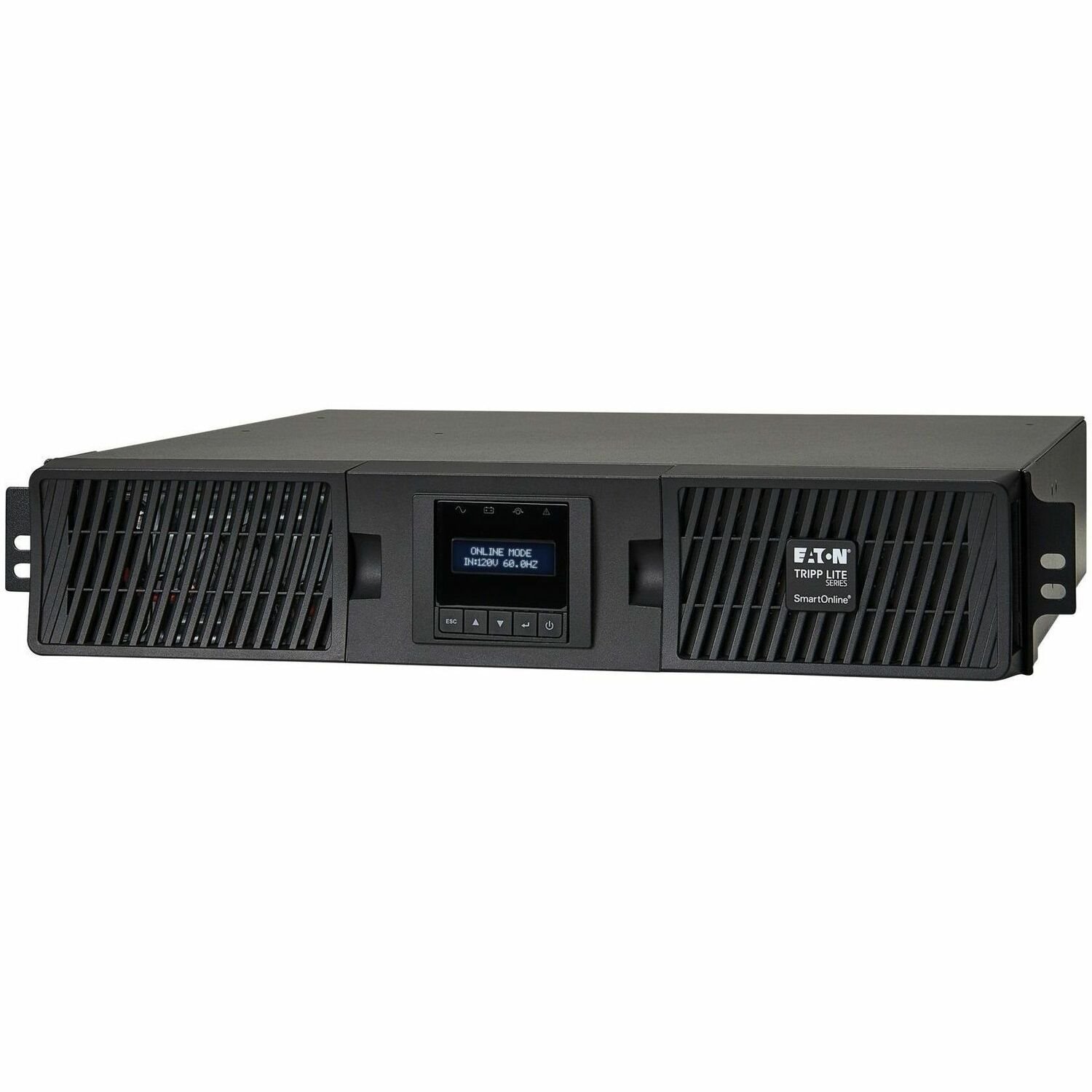 Eaton Tripp Lite Series SmartOnline 3000VA 2700W 120V Double-Conversion Sine Wave UPS - 7 Outlets, Extended Run, Network Card Option, LCD, USB, DB9, 2U Rack/Tower, TAA