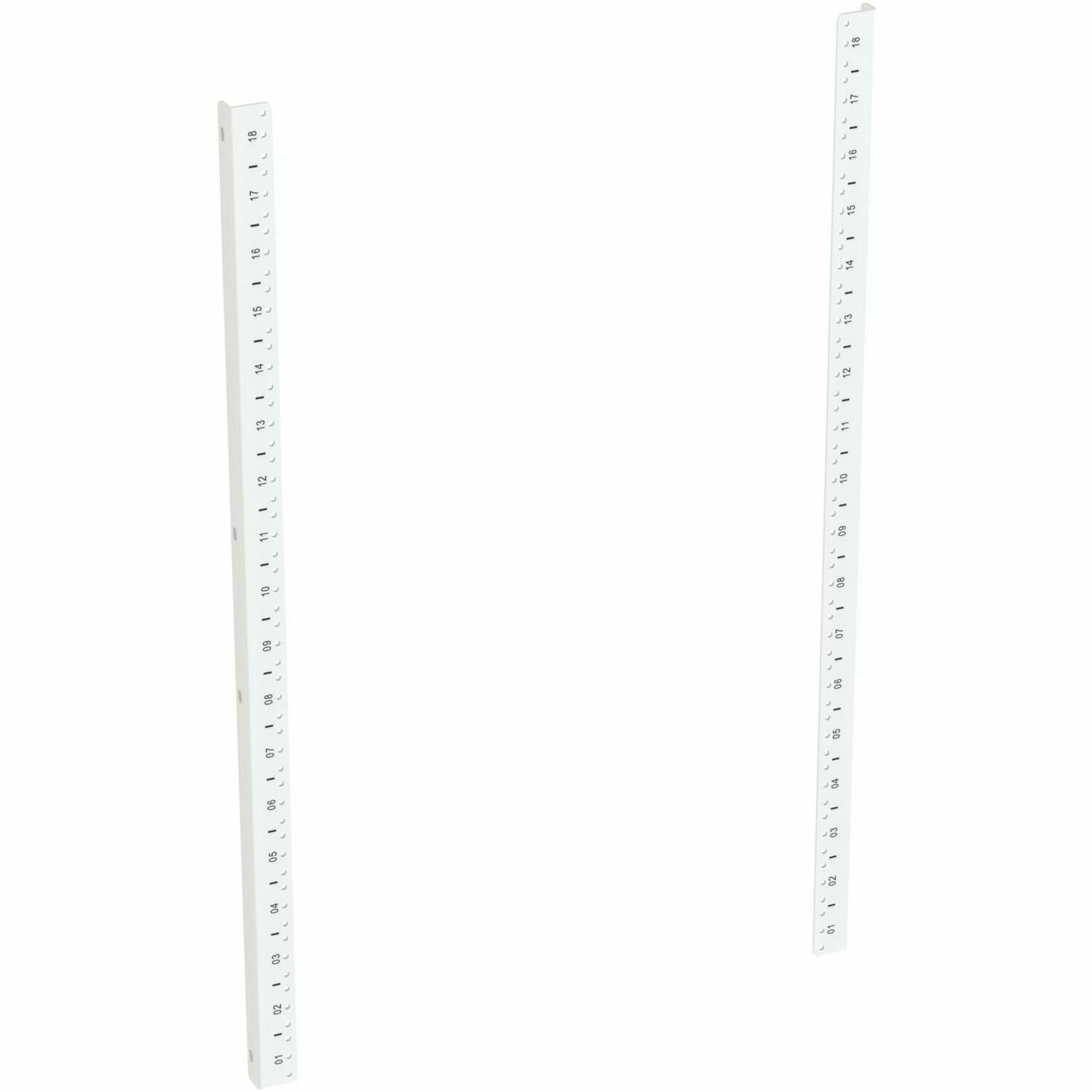 Panduit PanZone - Rekrail-Kit - Achterkant - Monteerbaar Aan Muur - Wit - 18U