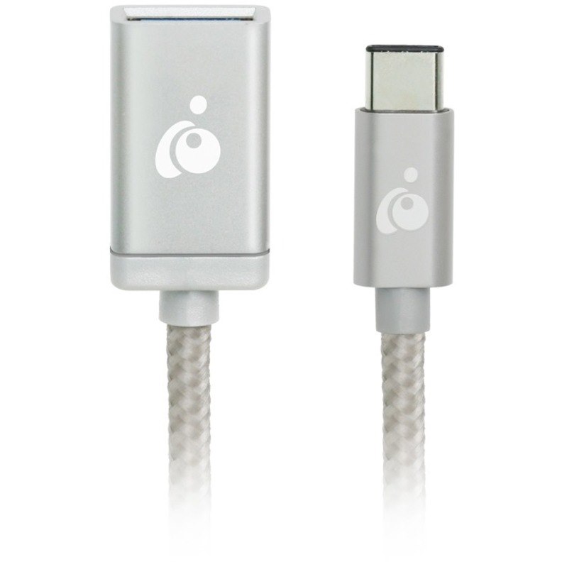 IOGEAR Charge & Sync USB-C to USB Type-A Adapter - Silver