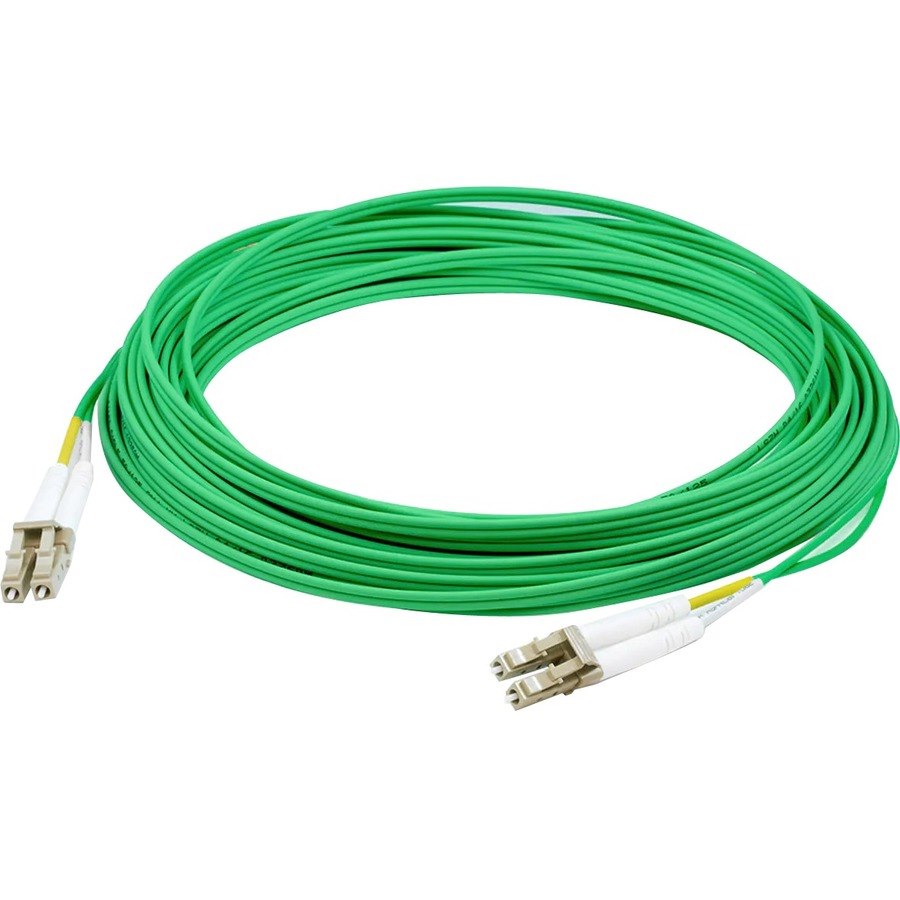 AddOn 3m LC (Male) to LC (Male) Green OS2 Duplex Fiber OFNR (Riser-Rated) Patch Cable