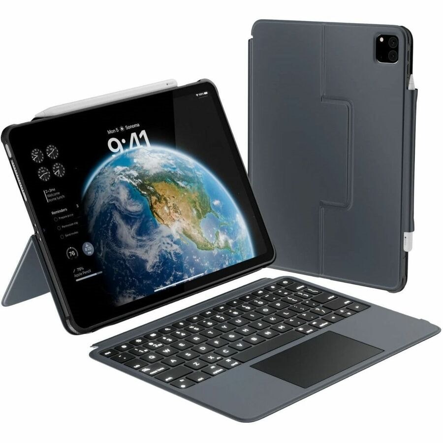 Macally Keyboard/Cover Case for 13" Apple iPad Pro 13 (2024) Tablet