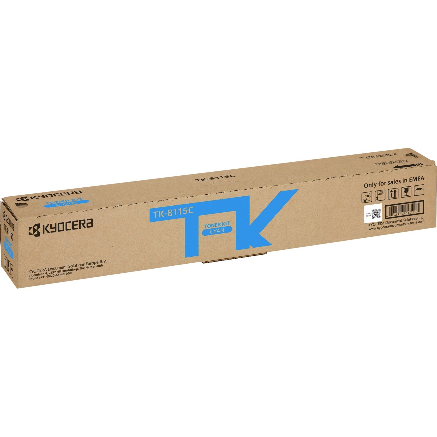 Kyocera TK-8115C Origineel Laser Tonercartridge - Cyaan Verpakking