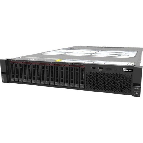 Lenovo ThinkSystem SR550 7X041008AU 2U Rack Server - 1 Xeon Silver 4110 2.10 GHz - 16 GB RAM - Serial ATA/600 Controller