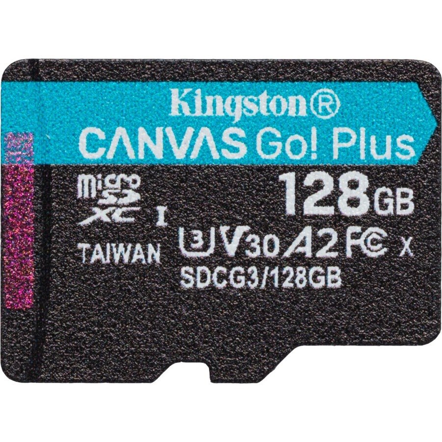 Kingston Canvas Go! Plus SDCG3 128 GB Class 10/UHS-I (U3) microSDXC