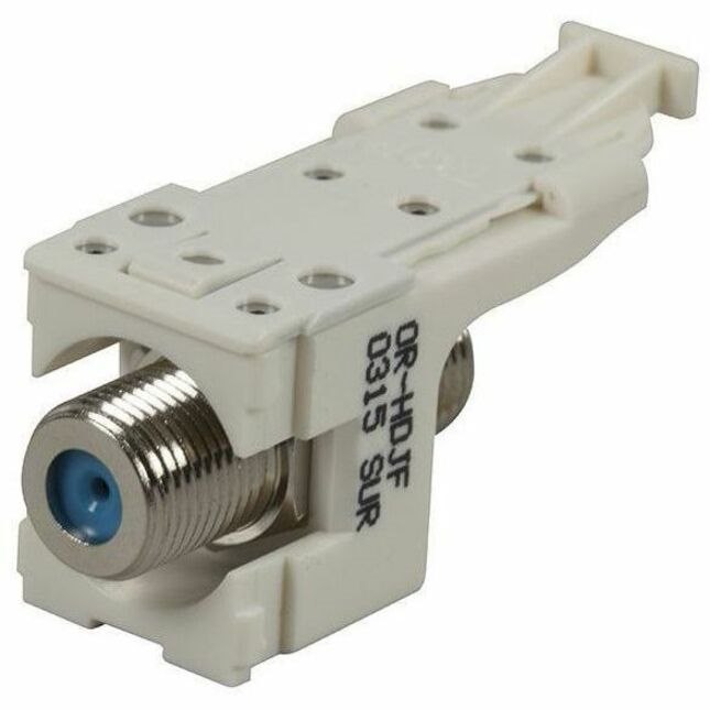 Ortronics HDJ F Connector, F/F 75 Ohm, Fog White