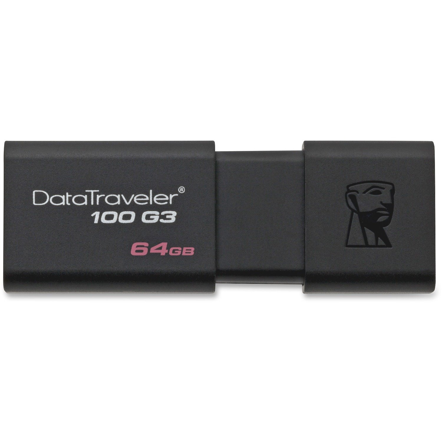 Kingston DataTraveler 100 G3 64 GB USB 3.0 Flash Drive - Black