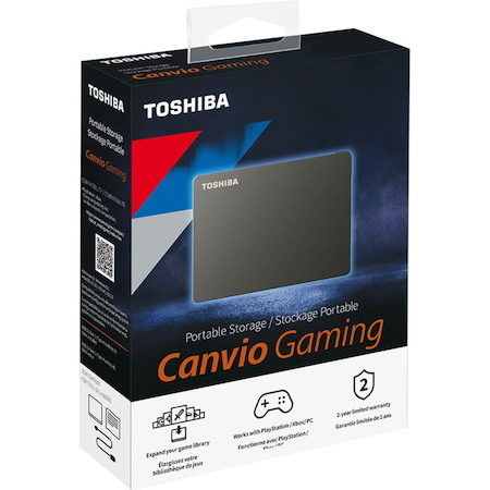 Toshiba Canvio Gaming HDTX110XK3AA 1 TB Portable Hard Drive - External - Black