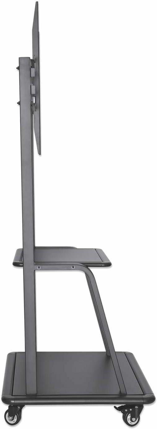 Manhattan Ultra Heavy-Duty Height-Adjustable TV Cart