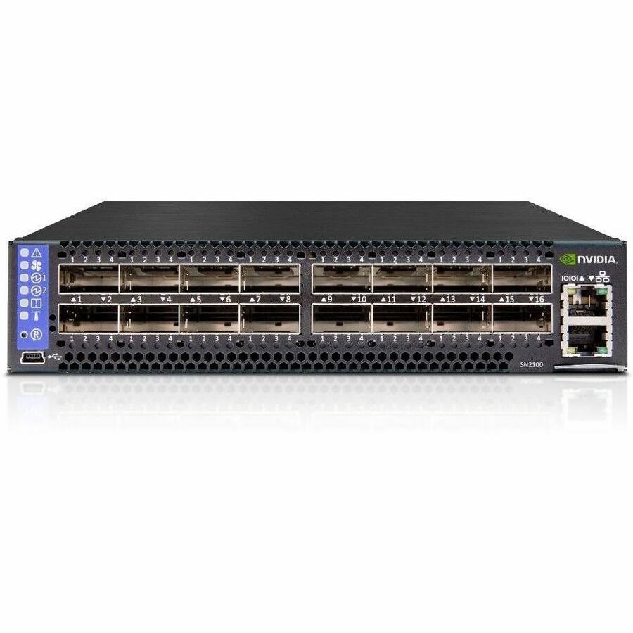 NVIDIA Spectrum SN2000 SN2100 Manageable Ethernet Switch - 100 Gigabit Ethernet - 100GBase-X