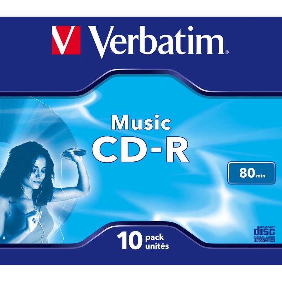 Verbatim Live it! 43365 CD Recordable Media - CD-R - 700 MB - 10