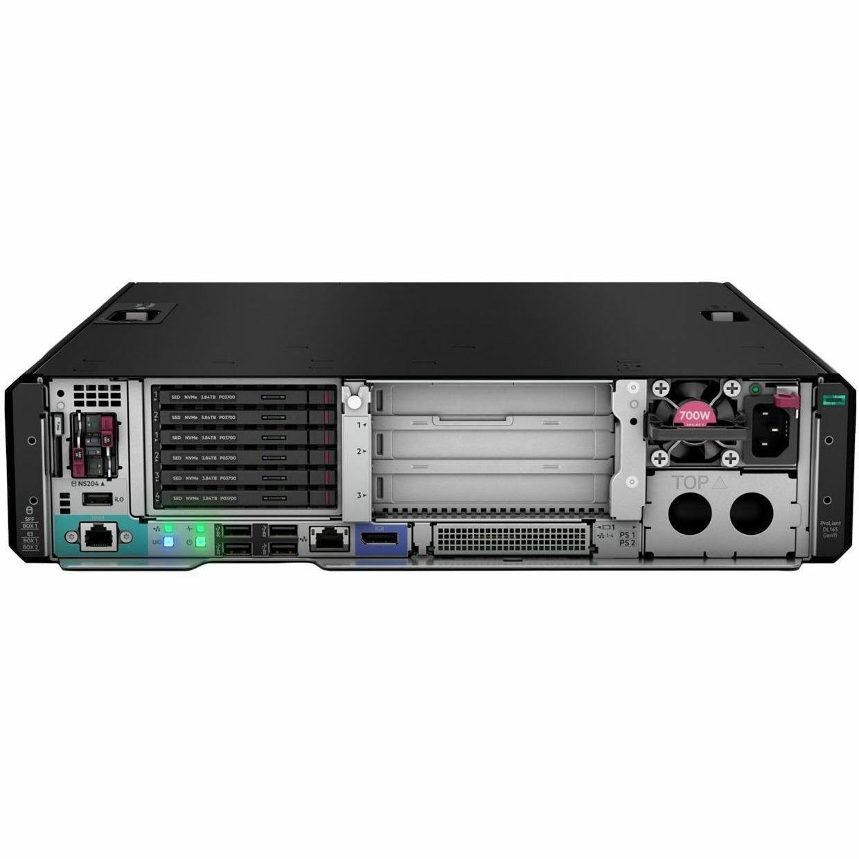 HPE ProLiant DL145 Gen11 2U Rack Server - 1 x Intel EPYC 8124P 2.45 GHz - 64 GB RAM - 12Gb/s SAS Controller