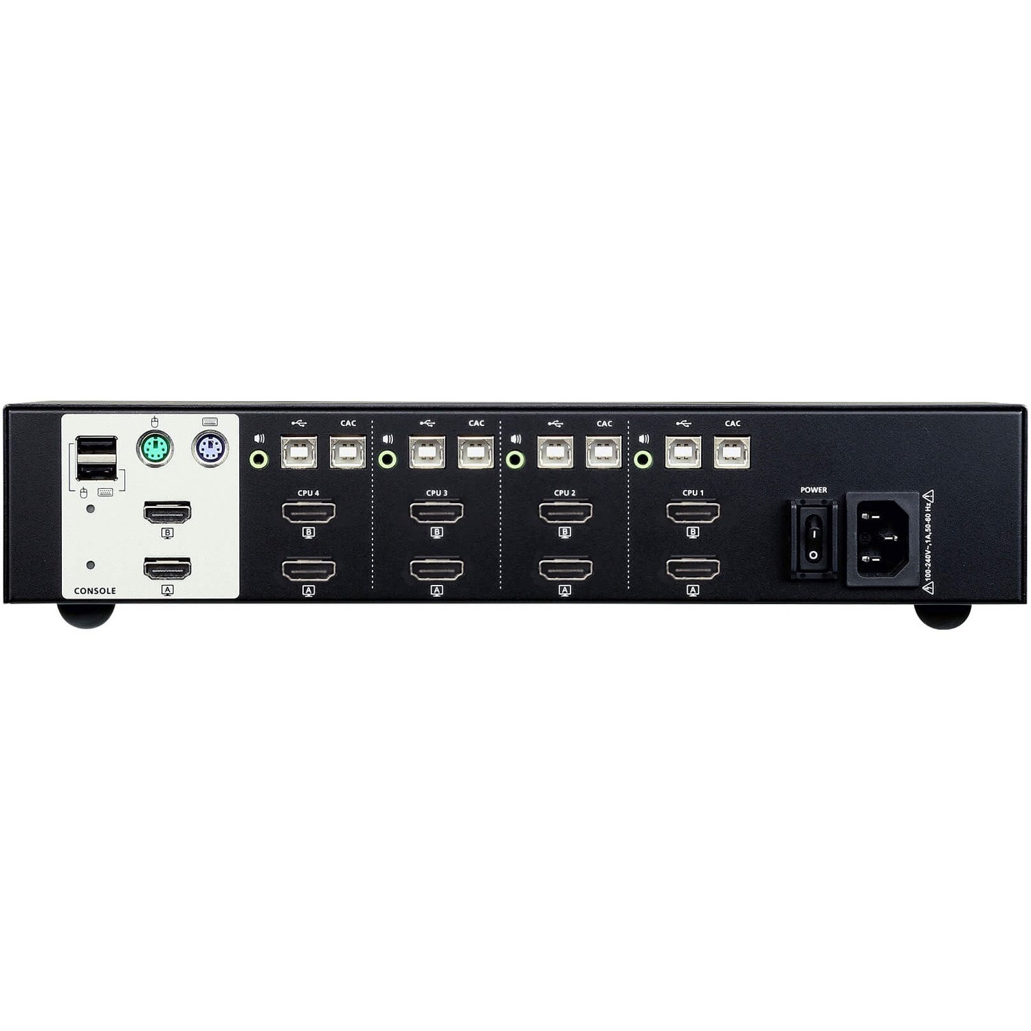 ATEN 4-Port USB HDMI Dual Display Secure KVM Switch (PSS PP v3.0 Compliant)-TAA Compliant