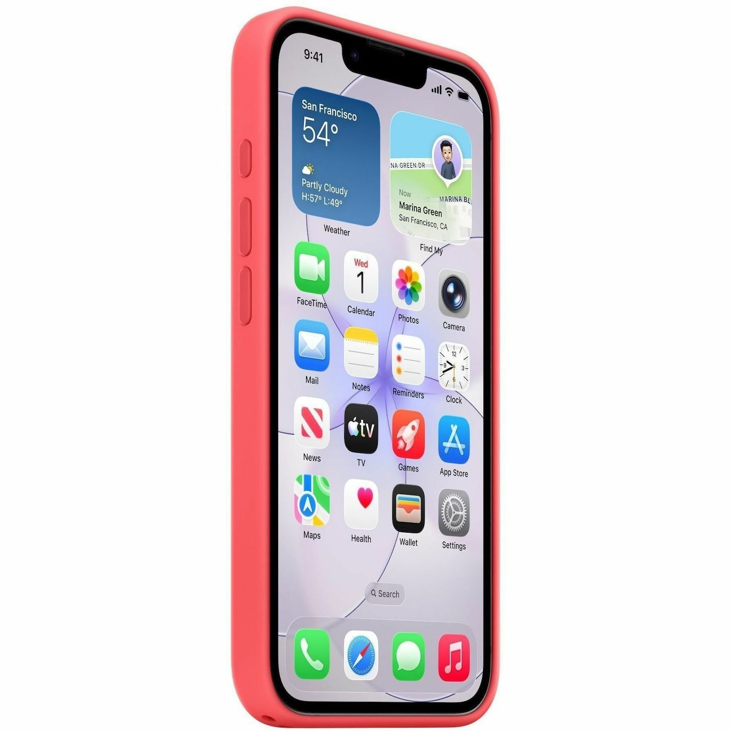 Apple Iphone 17E Silicone Case With Magsafe Bright Guava