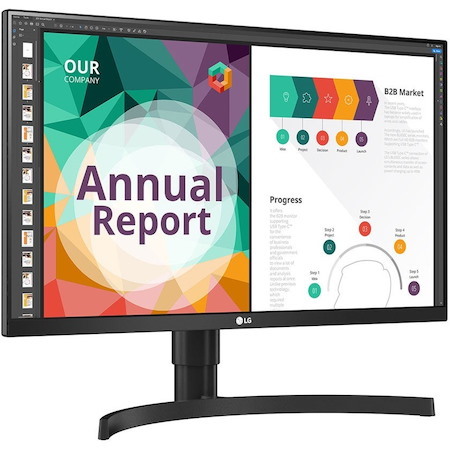 LG 27BN85UN-B 27" Class LCD Monitor - 16:9 - Textured Black