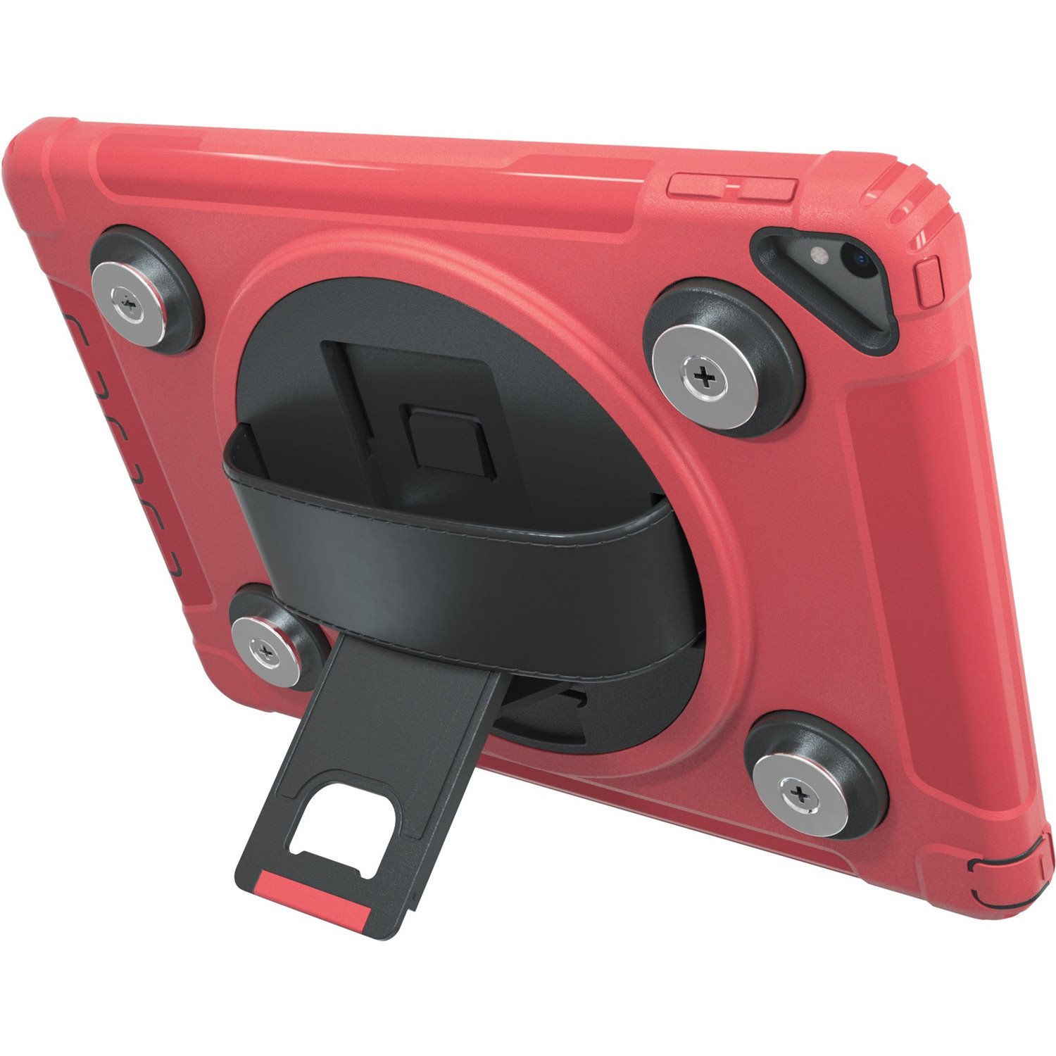 CTA Digital: Magnetic Splash-Proof Case with Metal Mounting Plates for iPad 7th & 8th Gen 10.2?, iPad Air 3 & iPad Pro 10.5?, Red