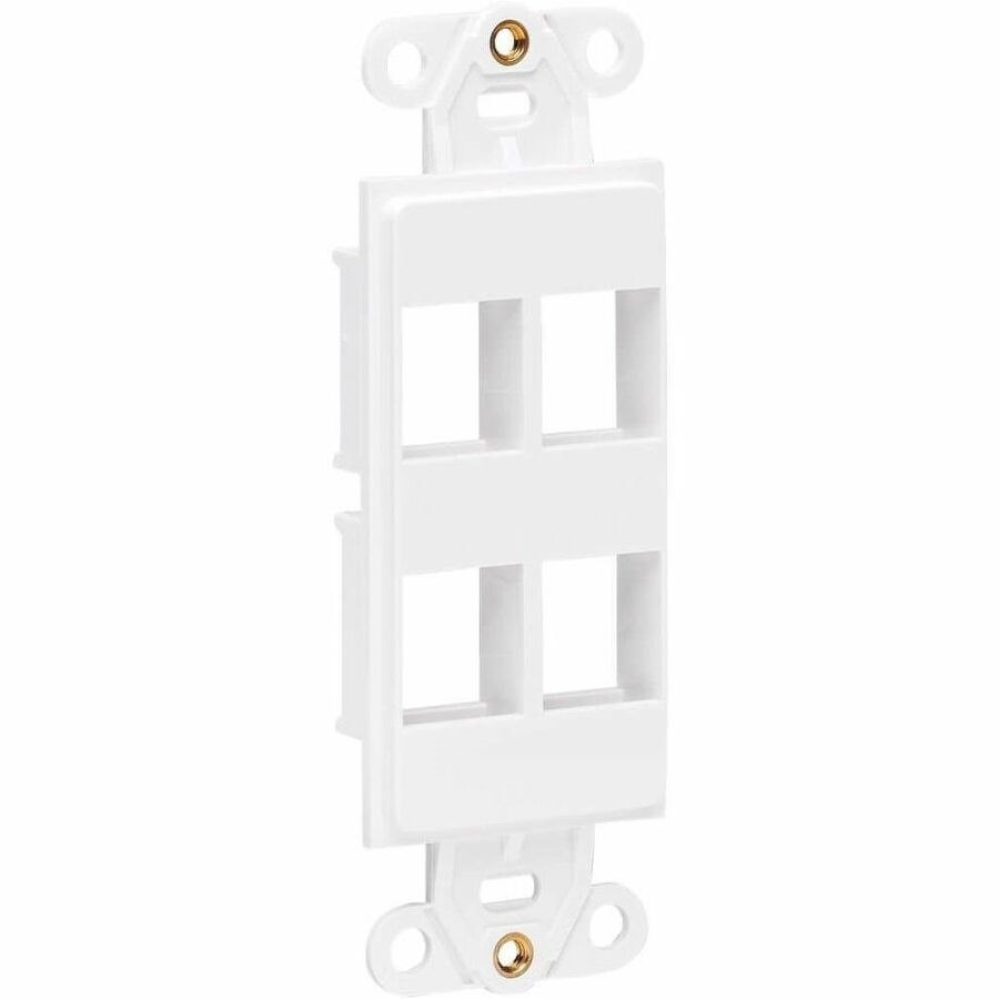 Eaton Tripp Lite Series Center Plate Insert, Decora Style - Vertical, 4 Ports, TAA