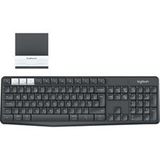 Logitech K375s Toetsenbord - Draadloos Verbinding - USB Interface - Belgisch - AZERTY indeling - Grafiet, Gebroken wit