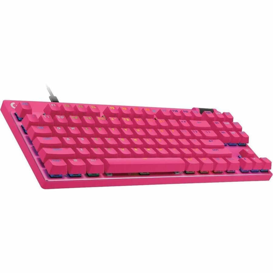Logitech G PRO X TKL RAPID Gaming-toetsenbord - Tenkeyless - Kabel Verbinding - USB Interface - RGB LED - Engels (US) - QWERTY indeling - Roze