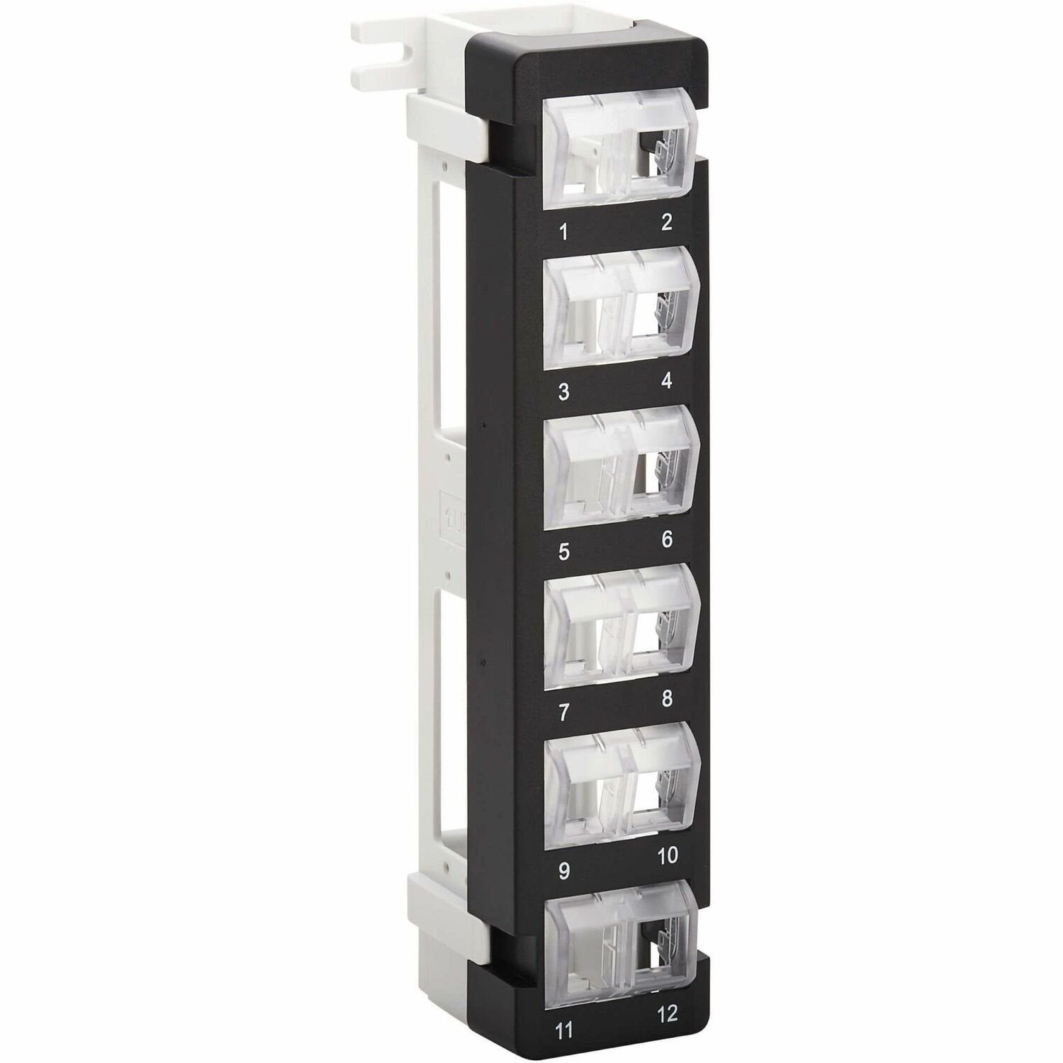 Eaton Tripp Lite Series 12-Port Wall-Mount Patch Panel for UTP Keystone Jacks, Rotatable Modules, TAA