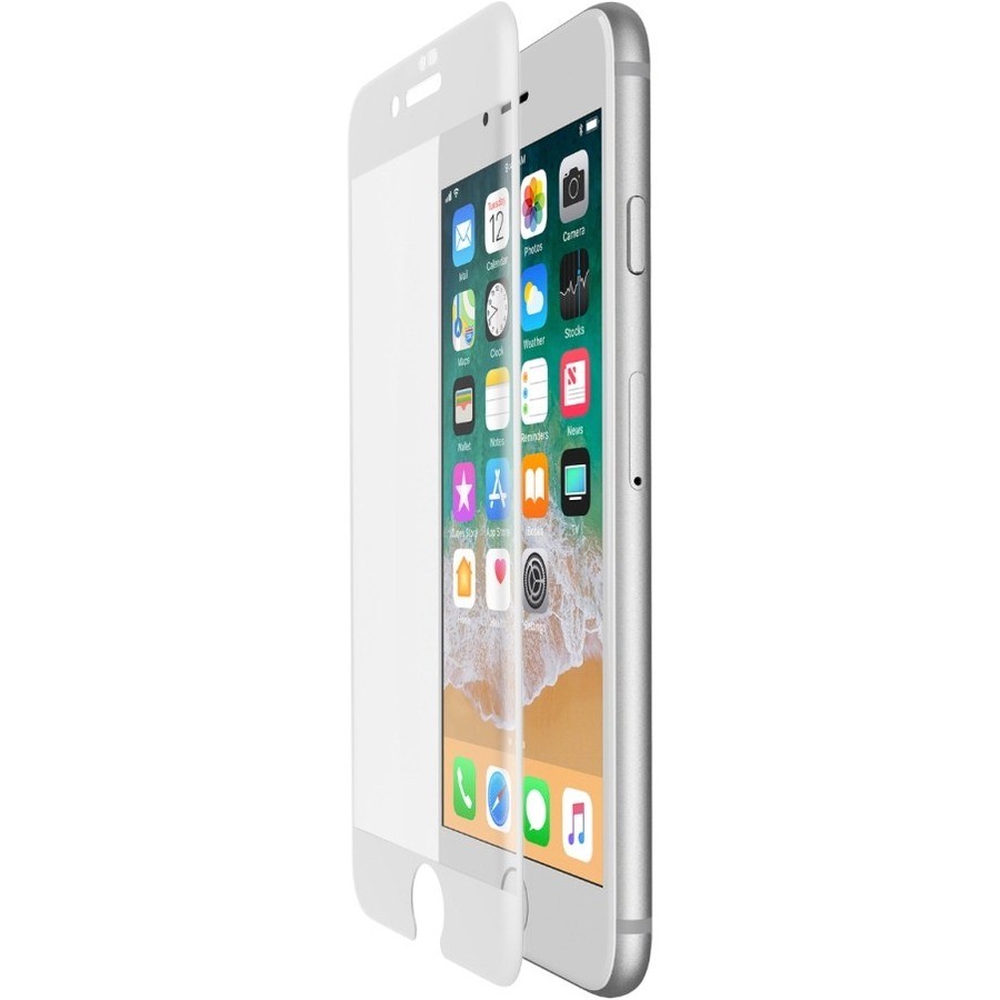 Belkin ScreenForce 9H Tempered Glass Screen Protector - White