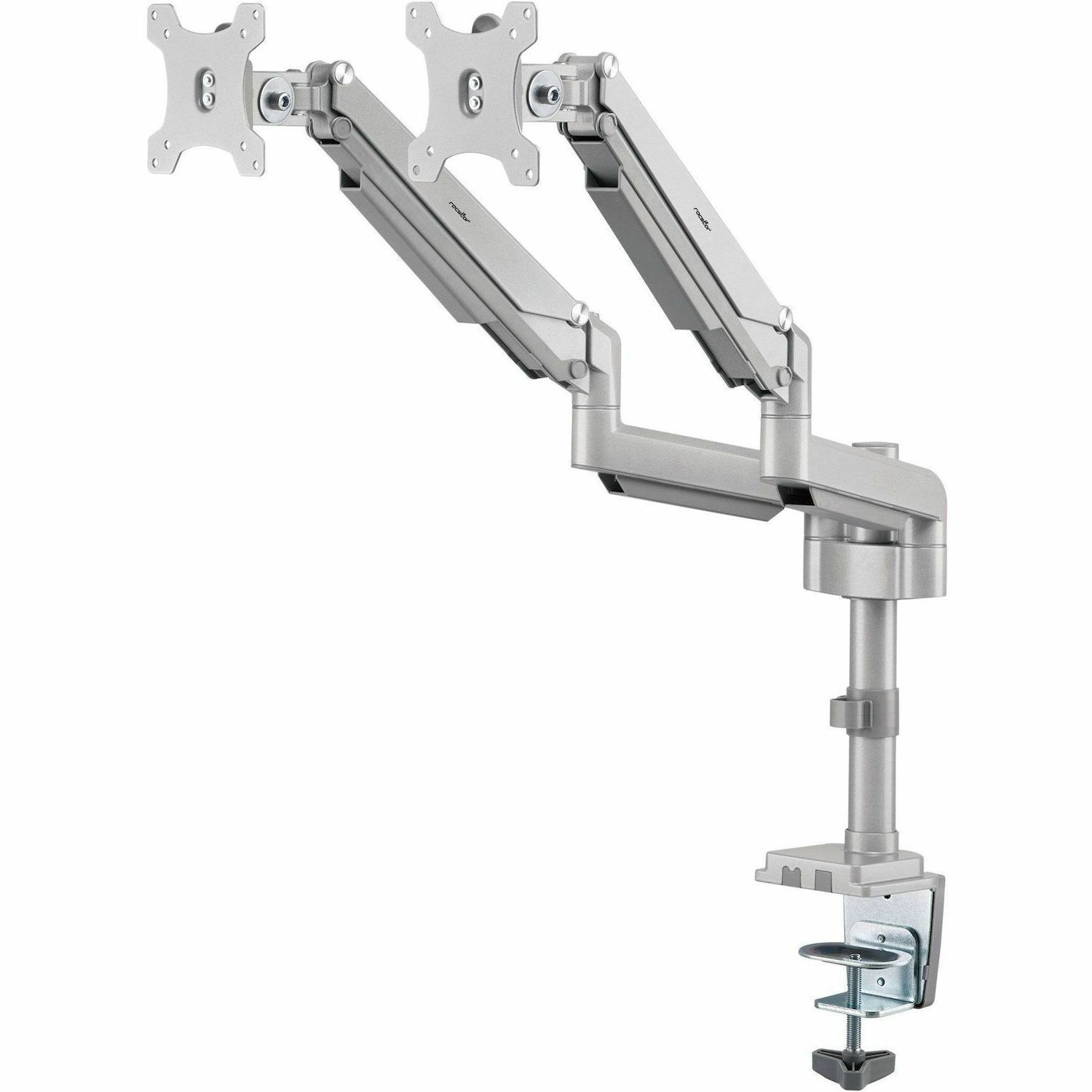 Rocstor ErgoReach Mounting Arm for LED Display, LCD Display, Monitor - Silver - Landscape/Portrait