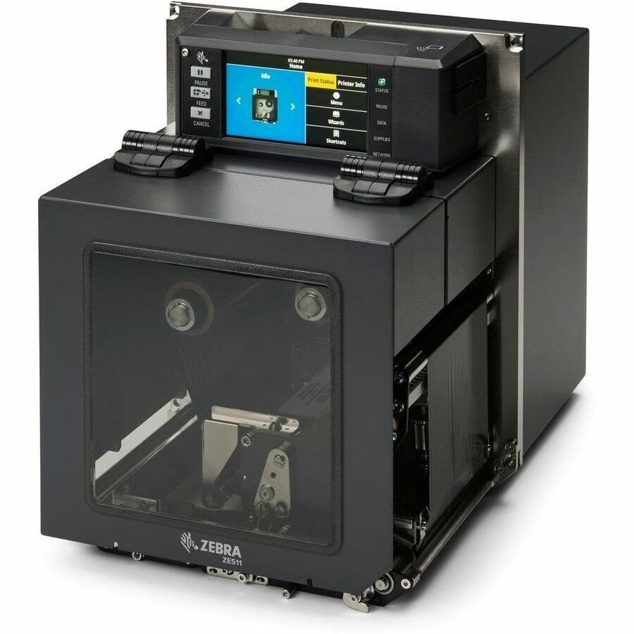 Zebra ZE511 Double Sided Manufacturing, Warehouse, Retail, Healthcare Direct Thermal/Thermal Transfer Printer - Monochrome - Label Print - Fast Ethernet - USB - USB Host - Serial - Bluetooth - US