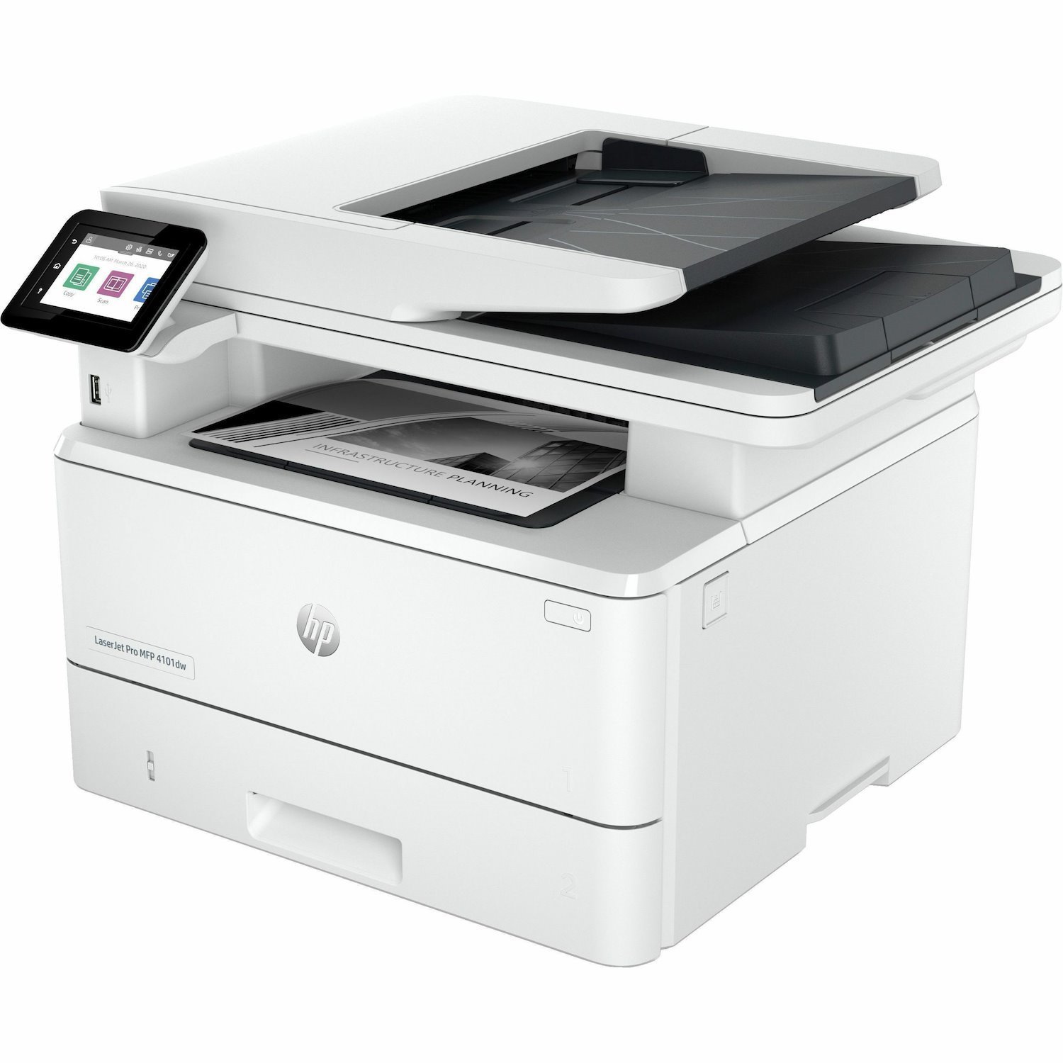 HP LaserJet Pro 4101dw Wireless Laser Multifunction Printer - Monochrome