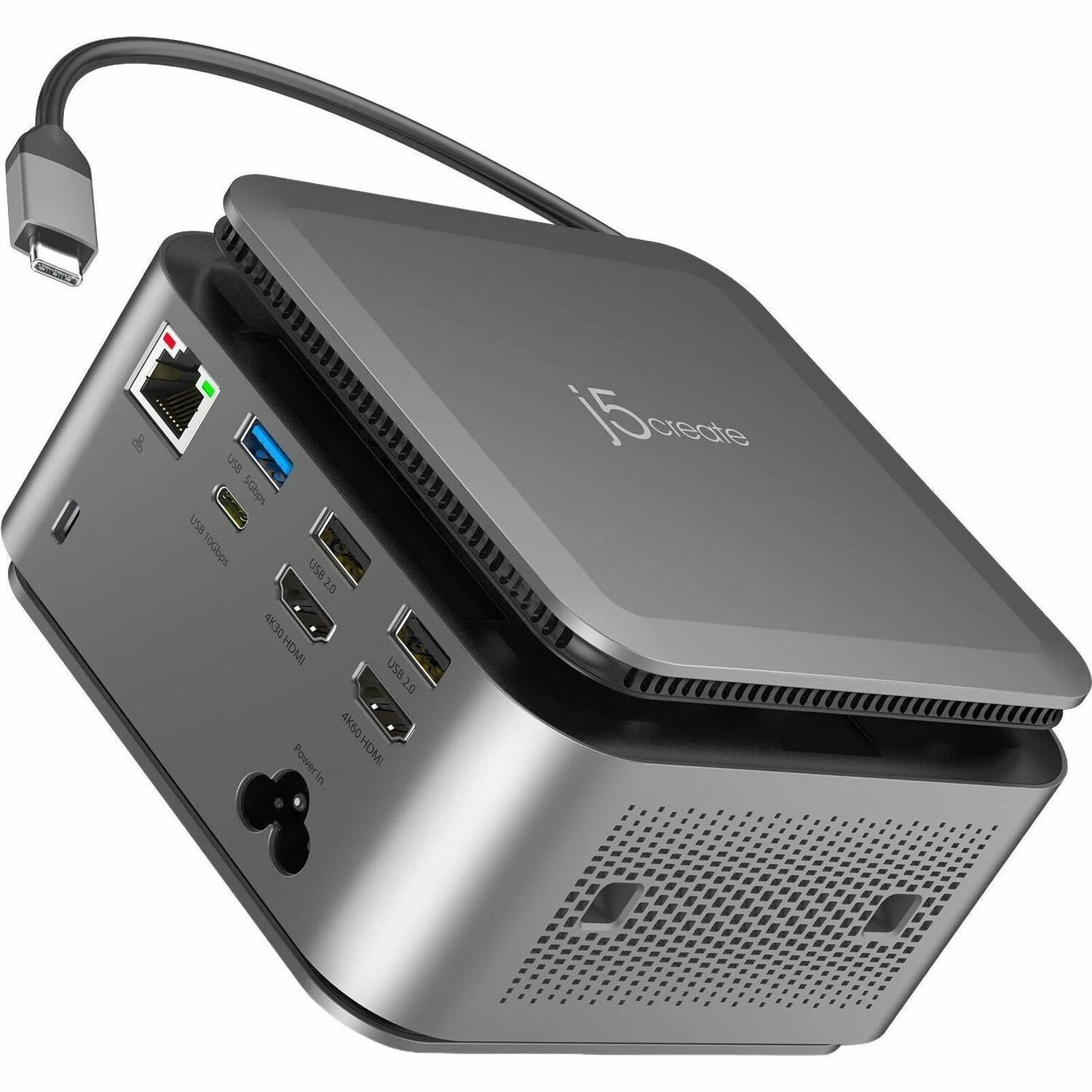 J5create Usb-C Powerbase Docking Station