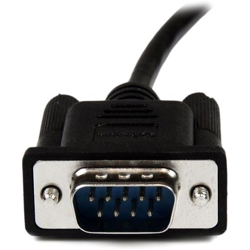 StarTech.com 2m Black DB9 RS232 Serial Null Modem Cable F/M