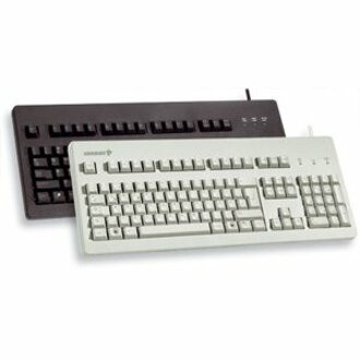 CHERRY G80-3000 Keyboard - Cable Connectivity - PS/2, USB Interface - German - Light Grey