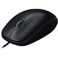 Logitech M100 Wired USB Mouse, 3-Buttons,1000 DPI Optical Tracking, Ambidextrous, Compatible with PC, Mac, Laptop (Gray)