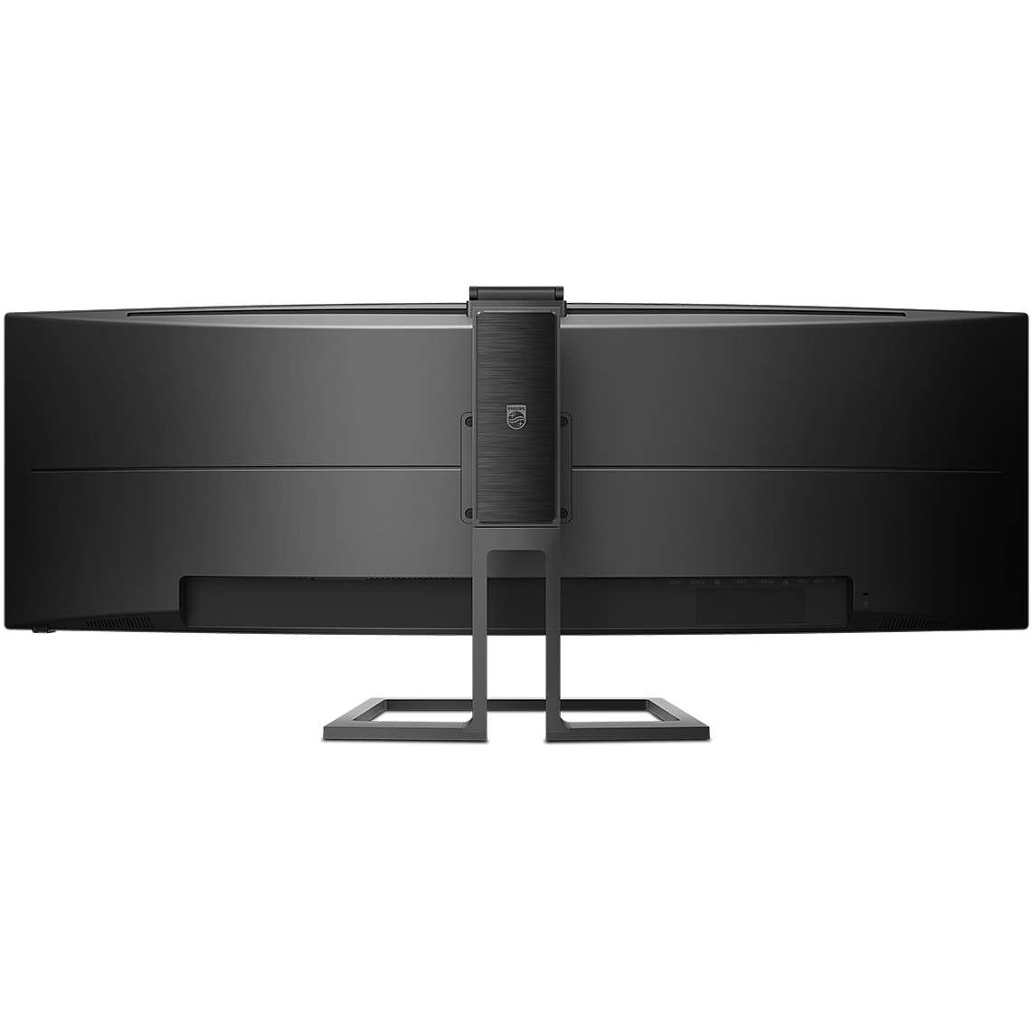 Philips Brilliance 499P9H 49" Class Webcam Dual Quad HD (DQHD) Curved Screen LCD Monitor - 32:9 - Textured Black