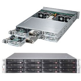 Supermicro SuperServer 6028TP-HTFR Server Barebone System - 2U Rack-mountable - Socket LGA 2011-v3 - 2 x Processor Support