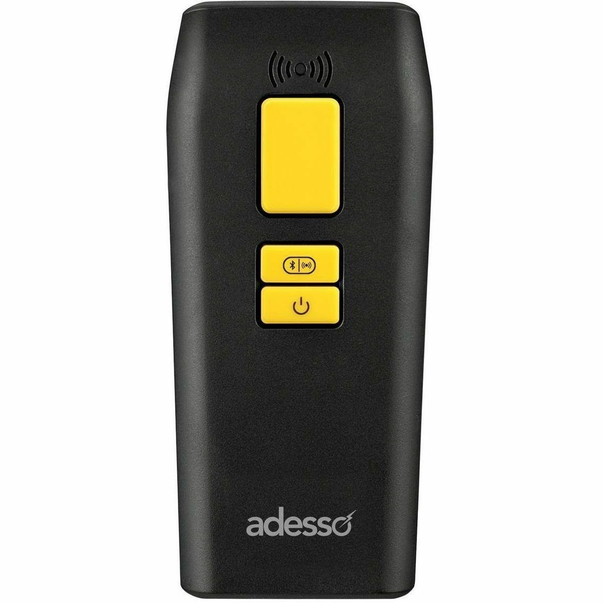 Adesso NuScan 3500 Rugged Industrial, Retail, Warehouse Handheld Barcode Scanner - Cable/Wireless Connectivity