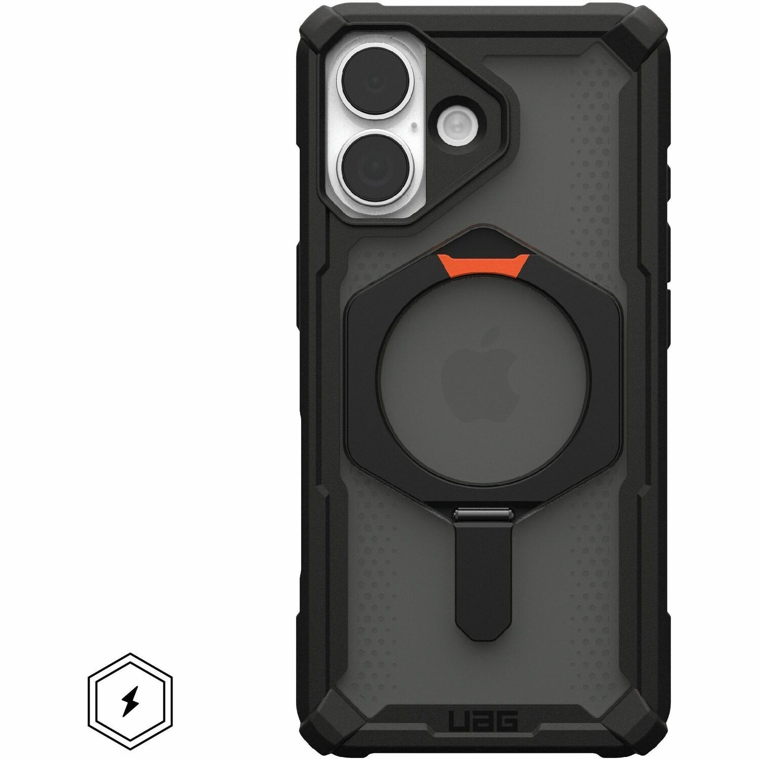 Urban Armor Gear Plasma XTE Case voor Apple iPhone 17 Smartphone - Zwart, Oranje