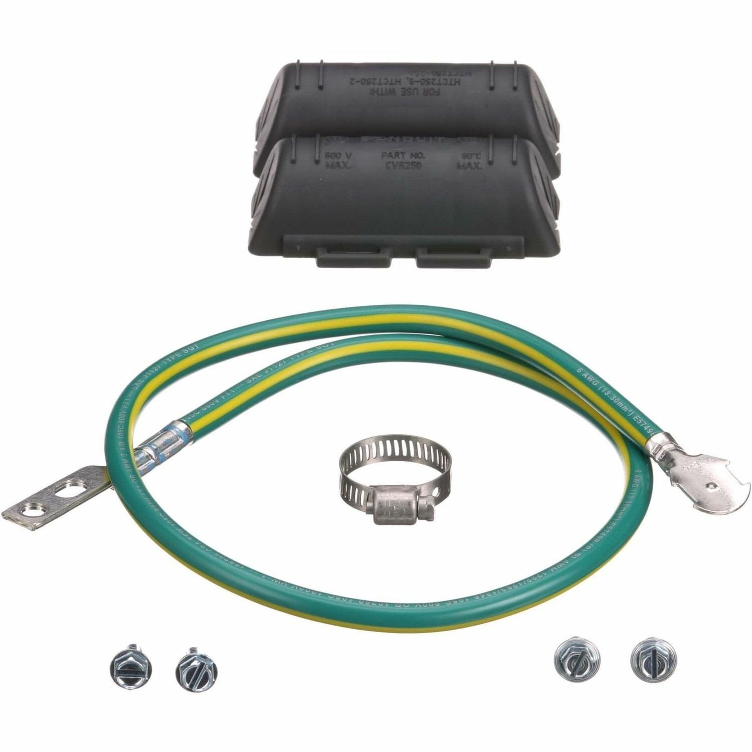 Panduit StructuredGround ACG24K Armored Cable Grd Kit, 6 AWG, PK1