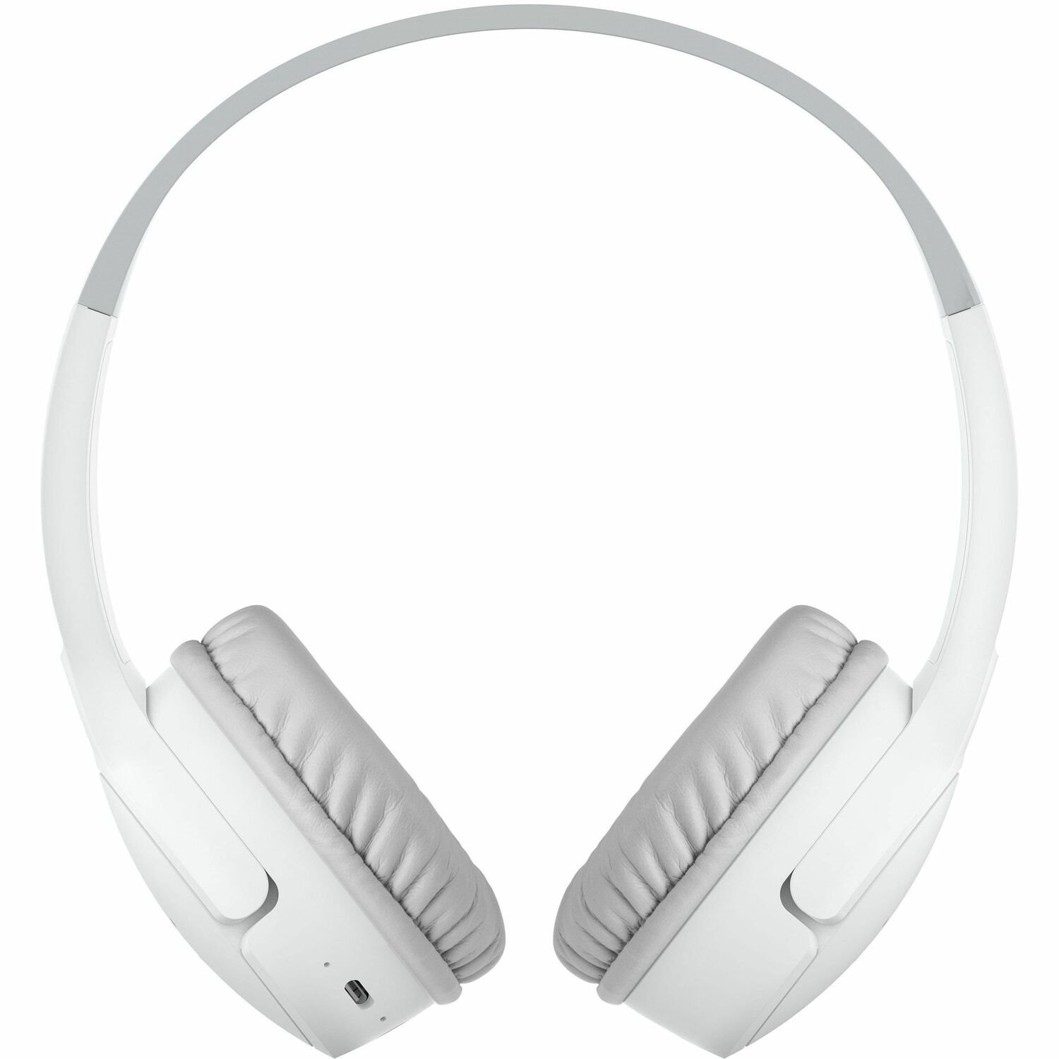 Belkin Wireless Bluetooth On-Ear Headphones for Kids w/ Mic - 85dB Limit - Protective Case - w/ USB-C Cable - Headset - Blue