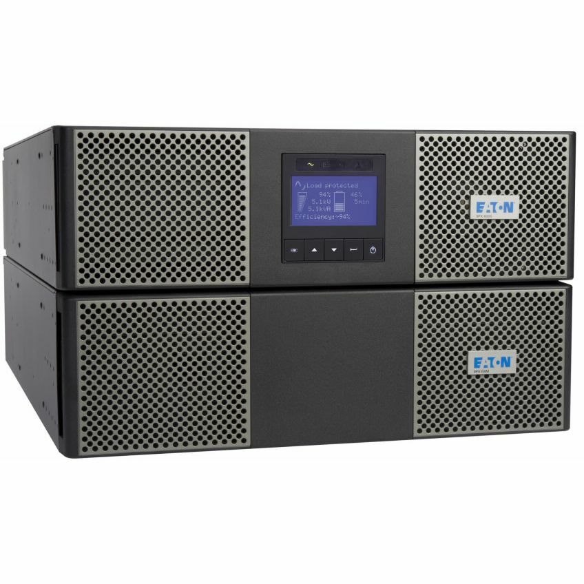 Eaton 9PX 3000VA 3000W 208V Online Double-Conversion UPS - Hardwired Input / Output, Cybersecure Network Card, Extended Run, 6U Rack/Tower