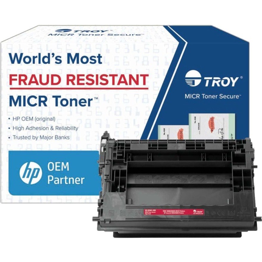 Troy Toner Secure Original MICR High Yield Laser Toner Cartridge - Black - 1 Pack