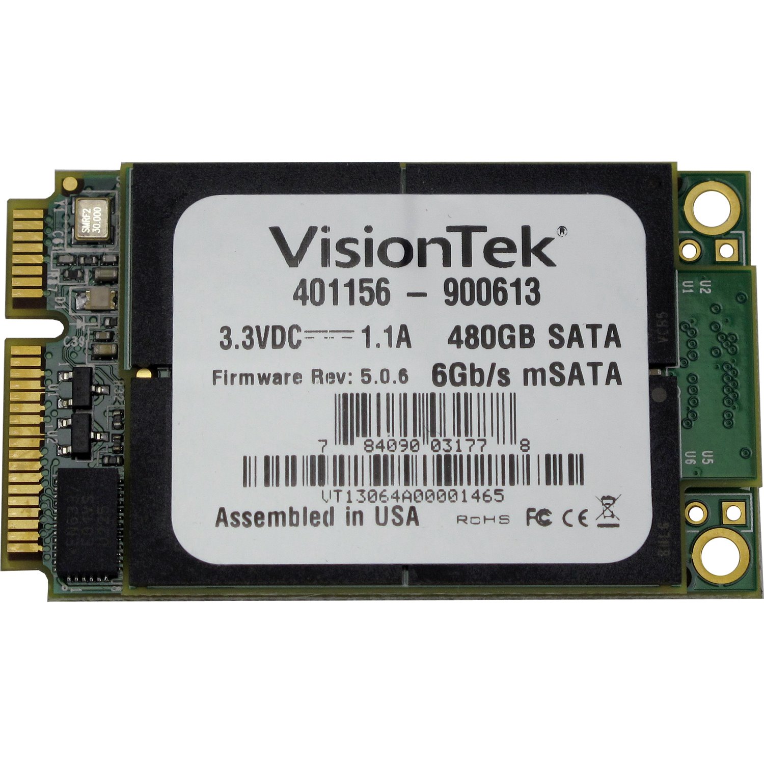 VisionTek 480GB mSATA SATAIII Internal SSD