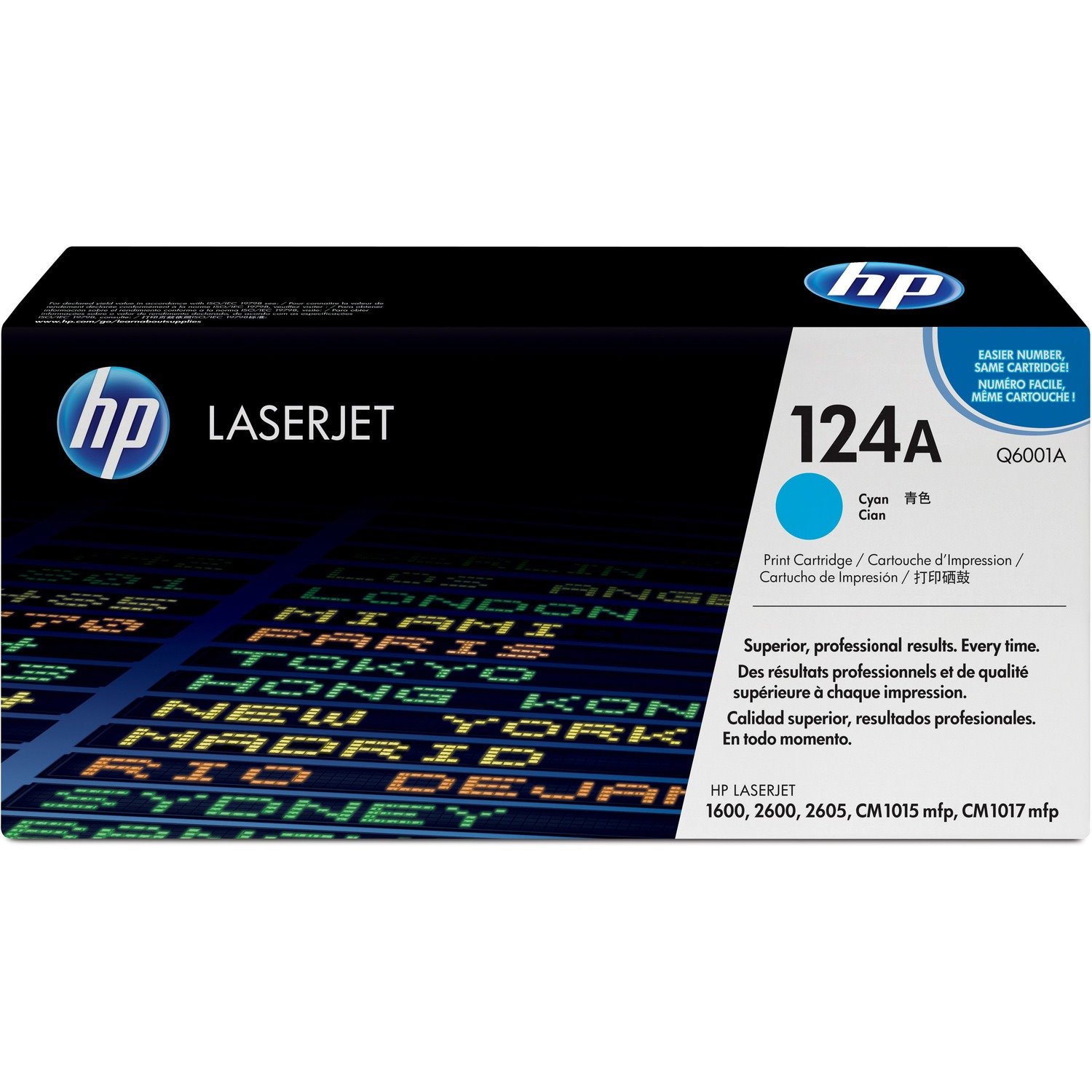 HP 124A Original Standard Yield Laser Toner Cartridge - Cyan - 1 Each