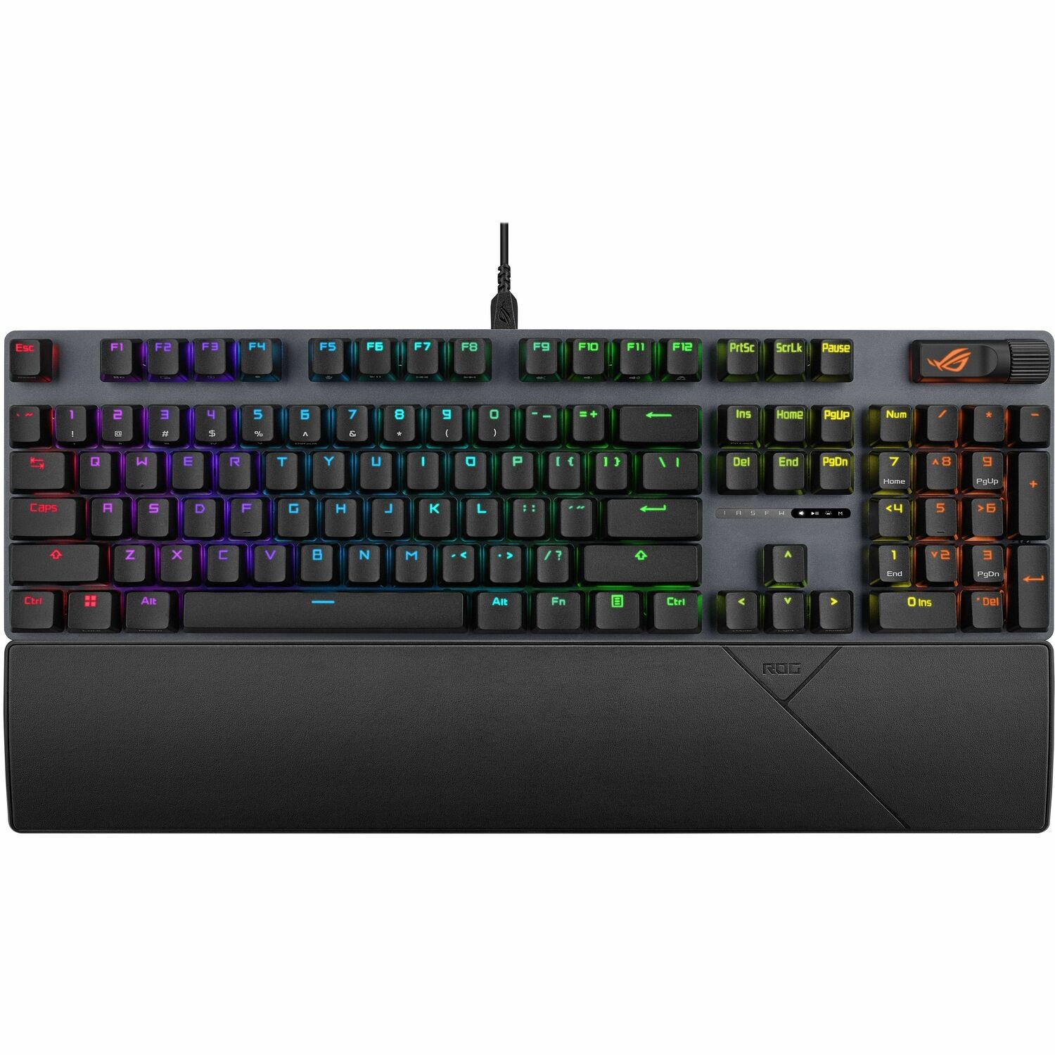 Asus ROG Strix Scope II X Gaming Keyboard - Cable Connectivity - USB 2.0 Type A Interface - RGB LED