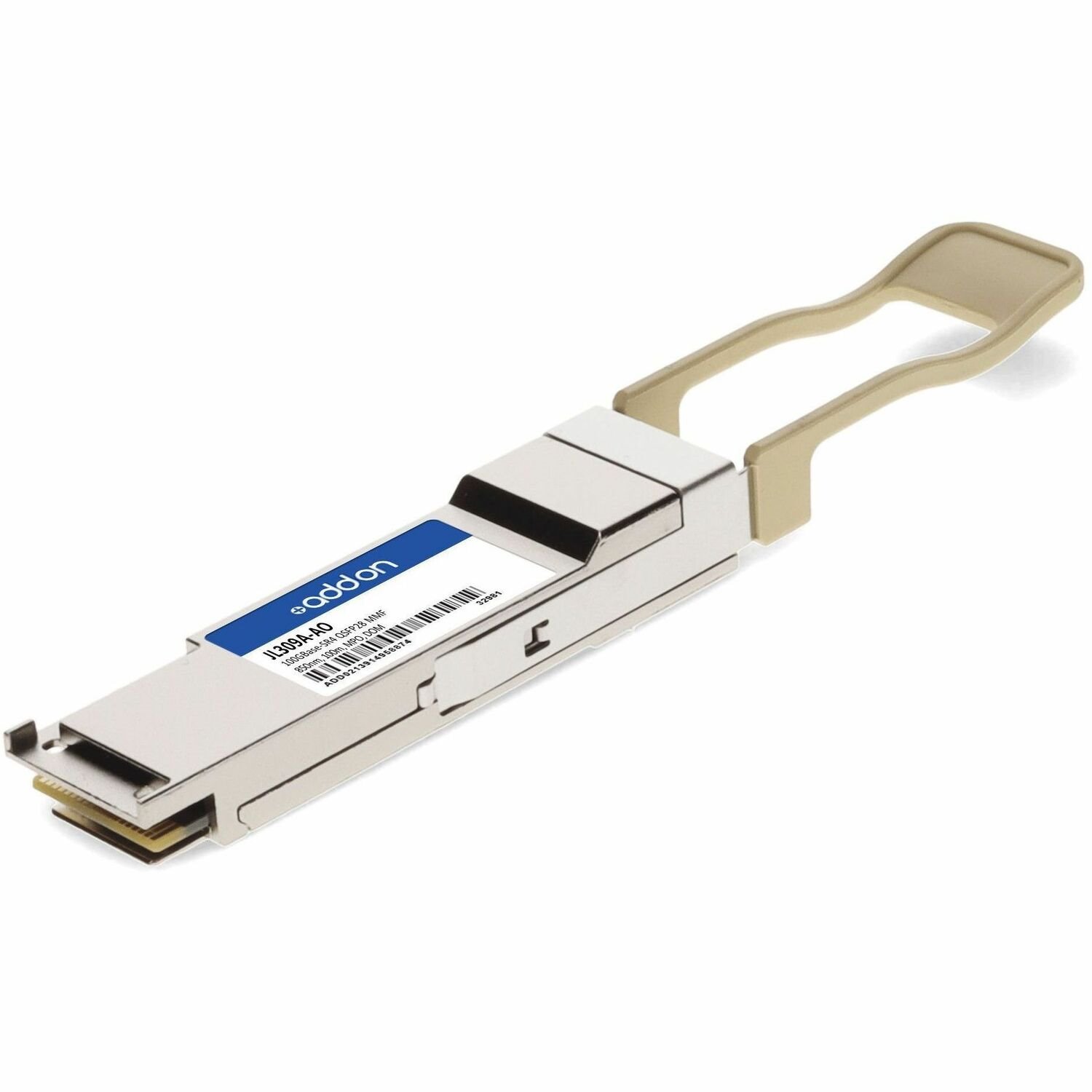 AddOn HP&reg; JL309A Compatible TAA 100GBase-SR4 QSFP28 Transceiver (MMF, 850nm, 100m, MPO, DOM)