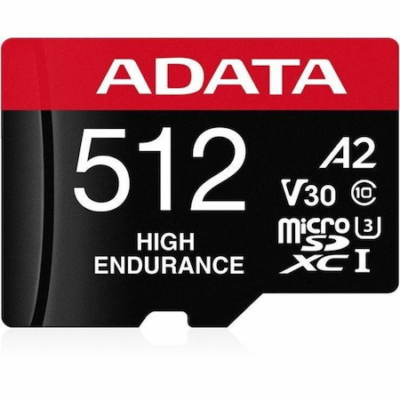 Adata High Endurance 512 GB Class 10/UHS-I (U3) V30 microSDXC