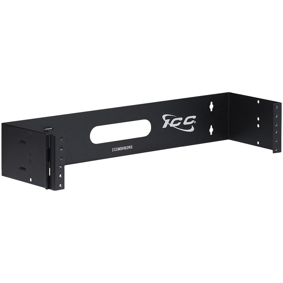 PP-WB-2U - Hinged Wall Mount Bracket 2-RU (Black)