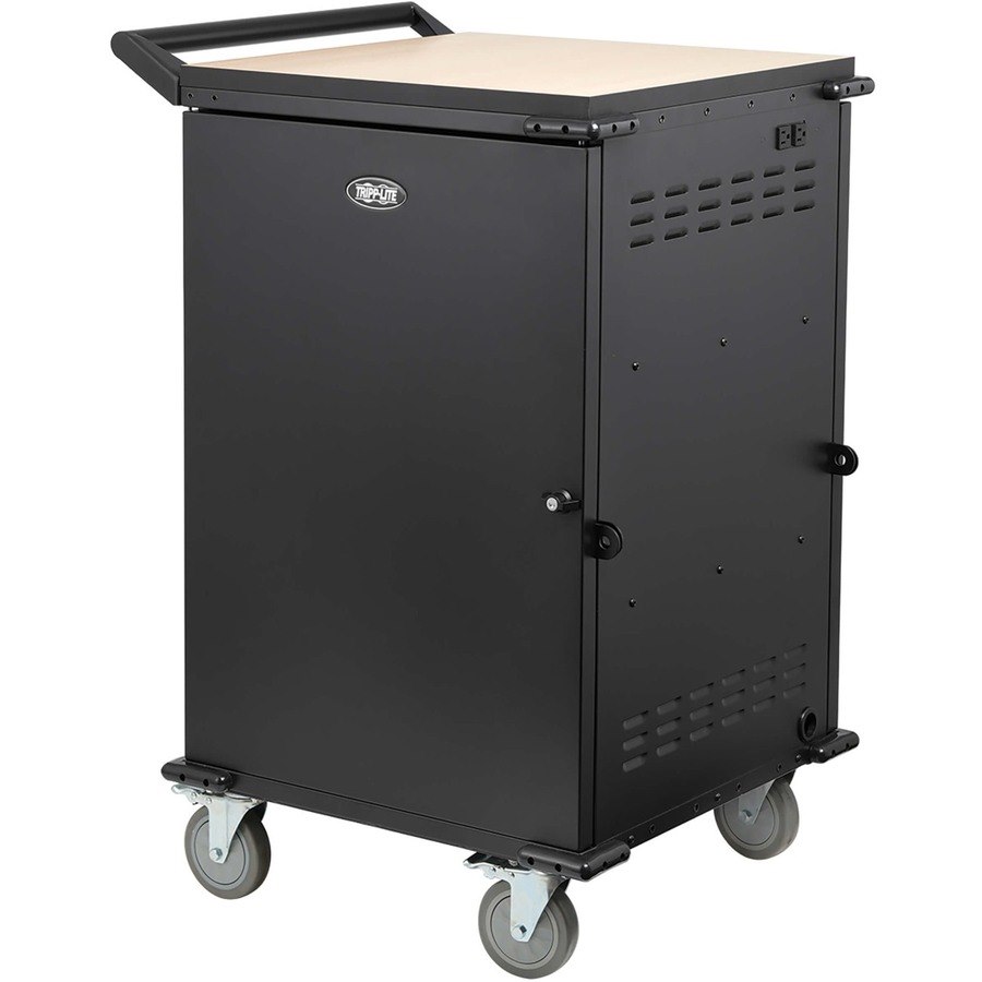 Tripp Lite by Eaton Locking Storage Cart for Mobile Devices and AV Equipment - Black