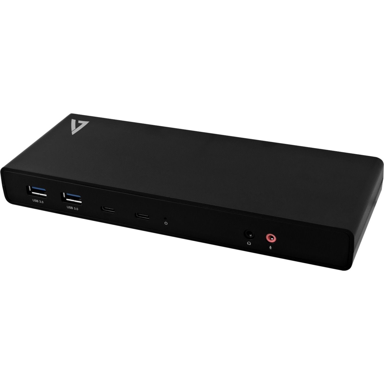V7 UCDDS-1E USB Type C Docking Station for Monitor, Notebook, Desktop PC - 100 W - Black