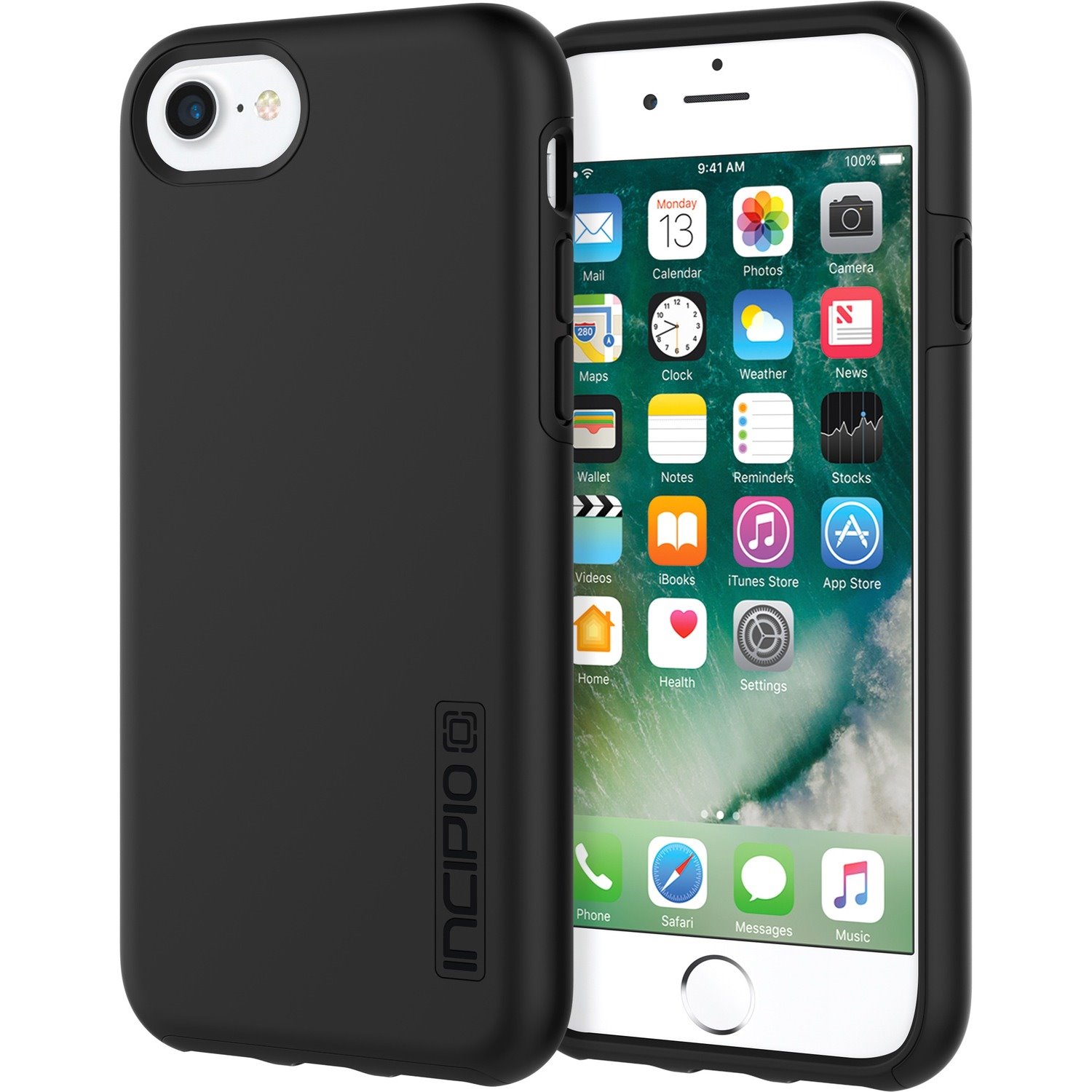 Incipio DualPro Case for Apple iPhone 6, iPhone 6s, iPhone 7 Smartphone - Black