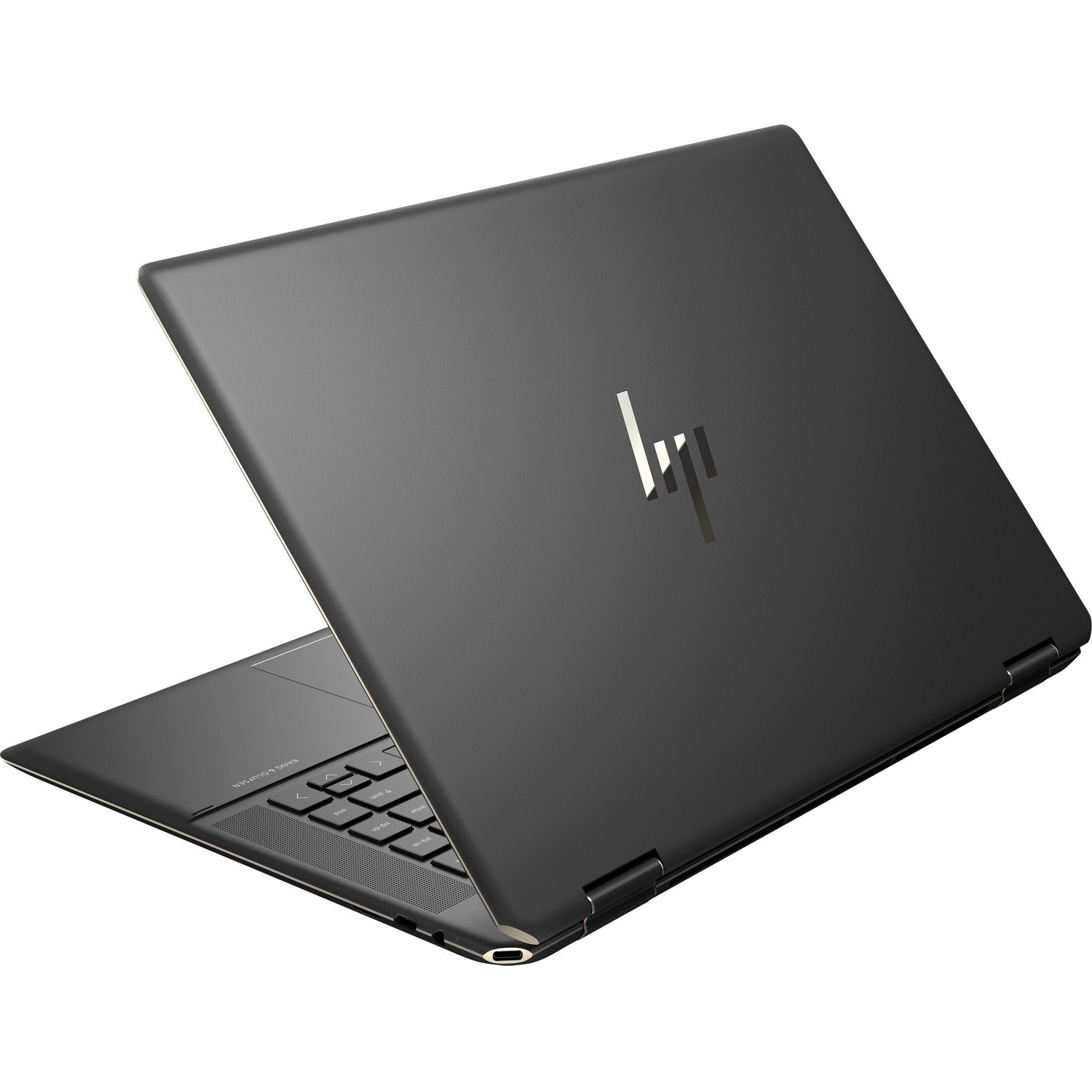 HP Spectre x360 16-f0000 16-f0010ca 16" Touchscreen Convertible 2 in 1 Notebook - 3K+ - Intel Core i7 11th Gen i7-11390H - 16 GB - 512 GB SSD - Nightfall Black Aluminum, Pale Brass Accent